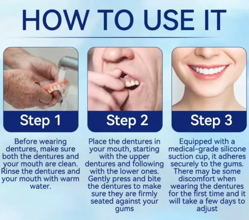 ROSOPLTM Adhesive teeth (upper and lower)
