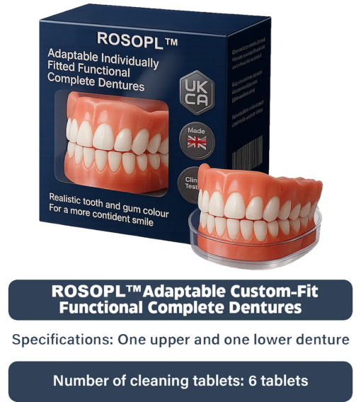 ROSOPL™ Adaptable Custom-Fit Functional Complete Dentures